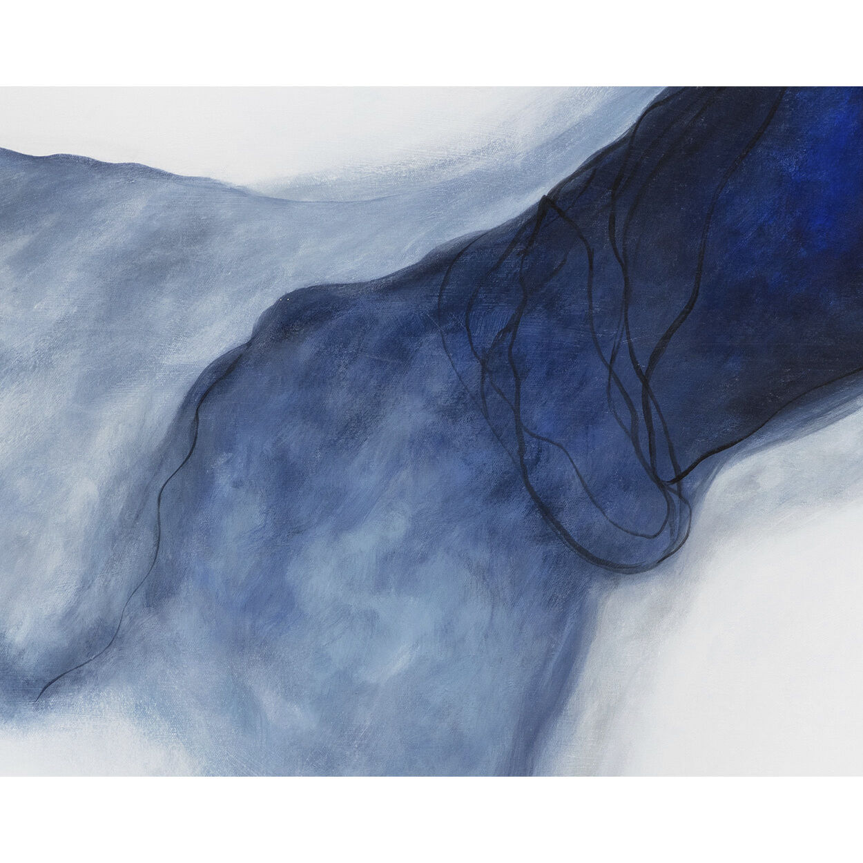 Cool Embrace 60 X 40 inch Hand Painted Art